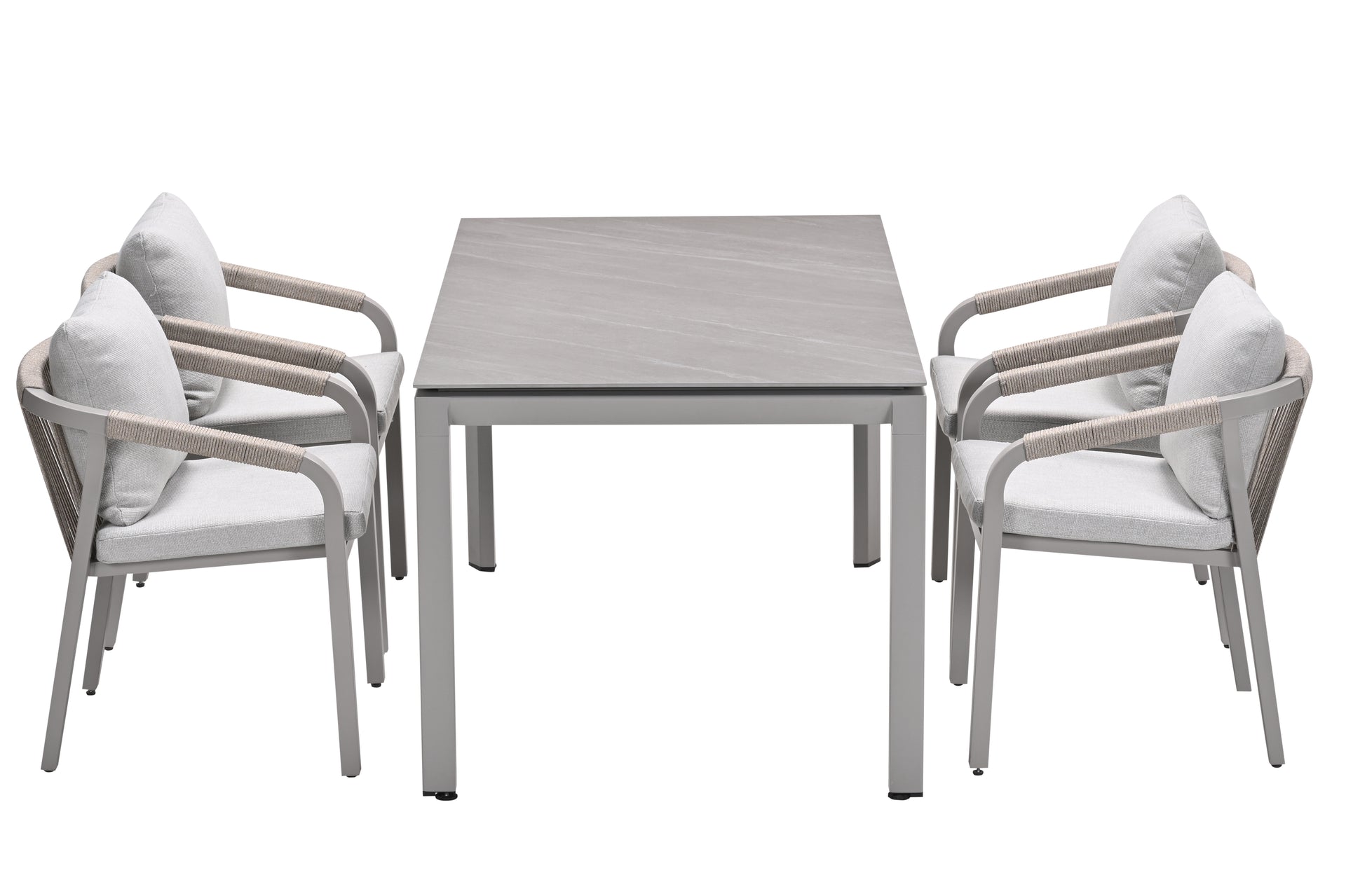 Domingo 4 Seater Dining Table with Monti Dining Chairs