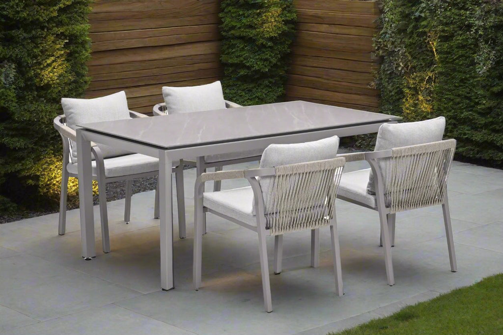 Domingo 4 Seater Dining Table with Monti Dining Chairs