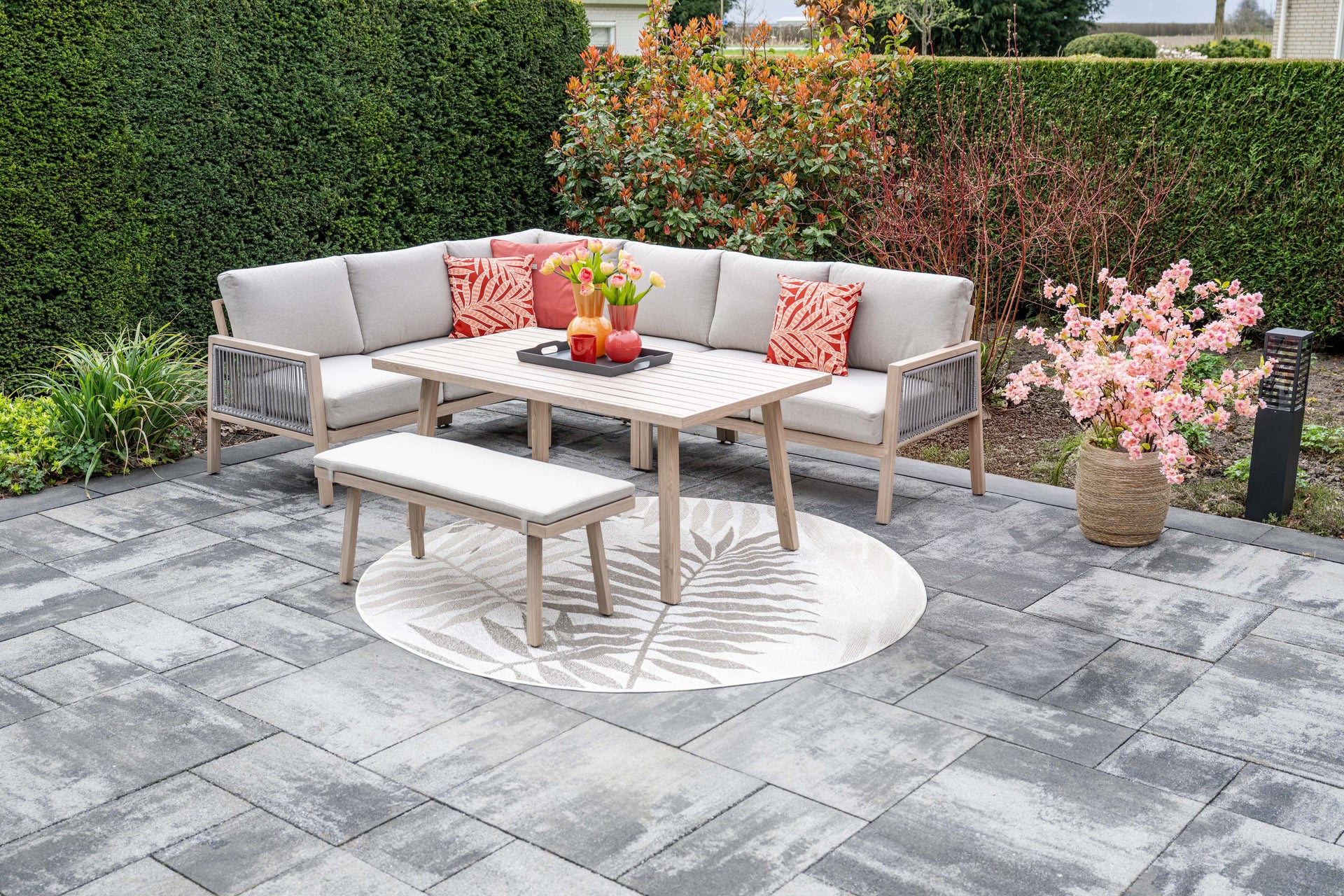 Decala Light Oak Effect - Lounge Dining Corner Suite