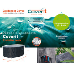 Coverit Oval Dining Cover 230cm x 205cm x H85cm
