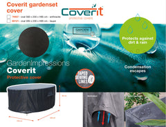 Coverit Oval Dining Cover 300cm x 230cm x H85cm