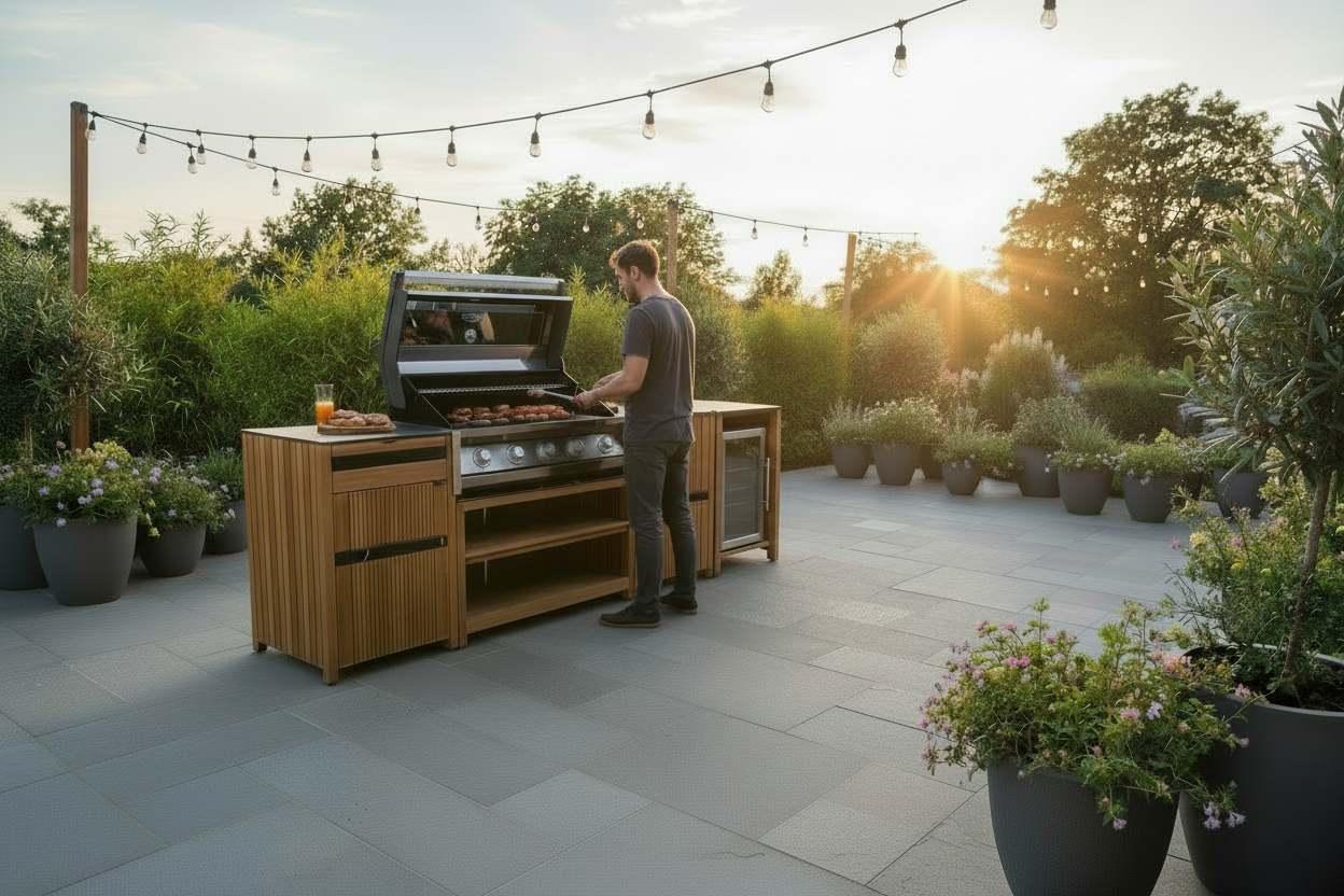 Avellino Teak Outdoor Kitchen Set 5