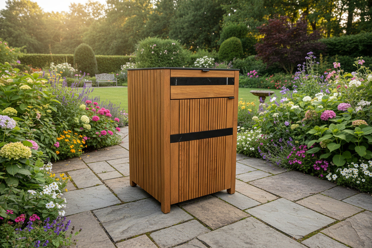 Avellino Teak Outdoor Kitchen Door and Drawer Unit