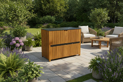 Avellino Teak Outdoor Kitchen Double Door Unit