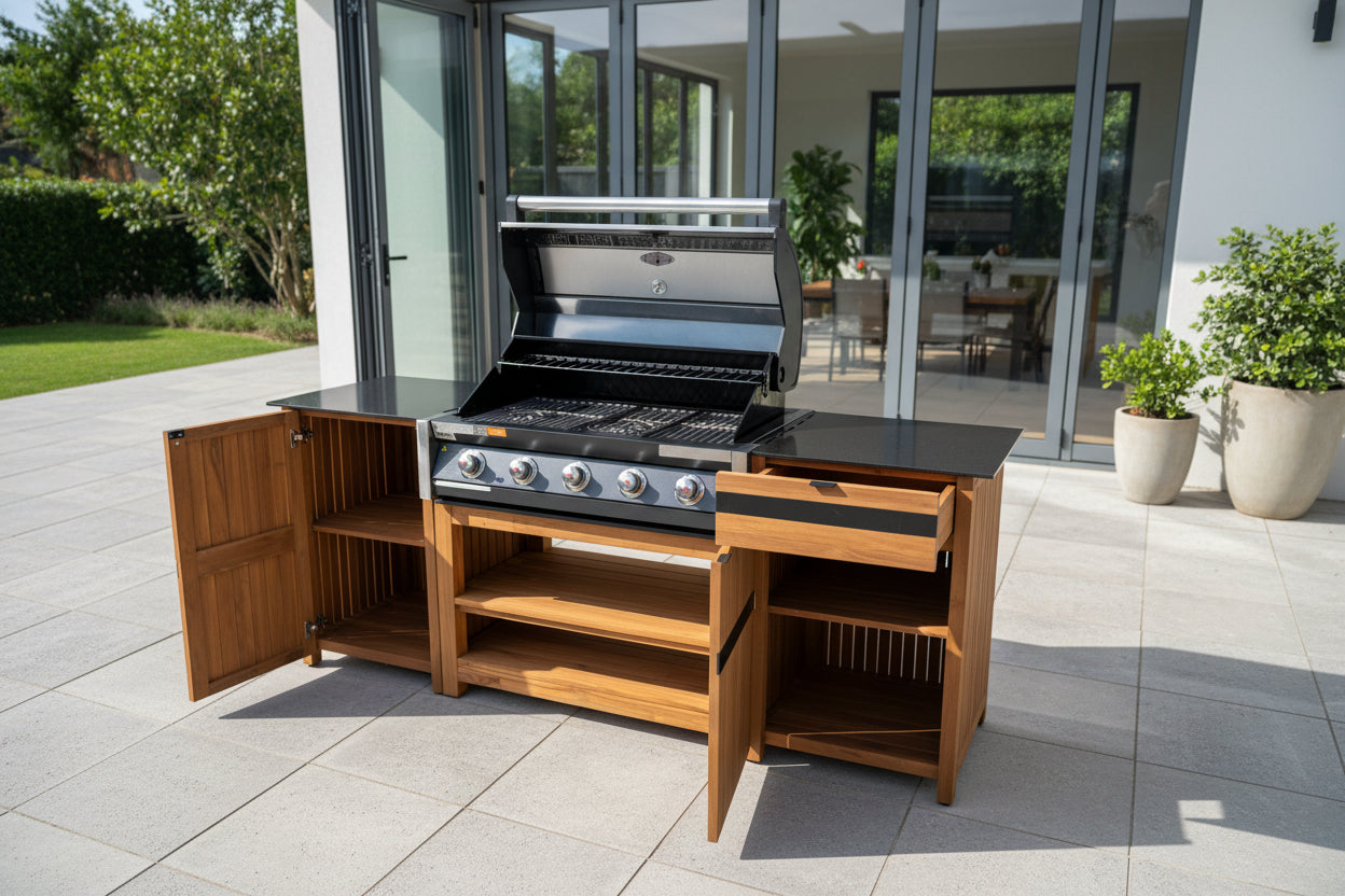 Avellino Teak Outdoor Kitchen Set 2