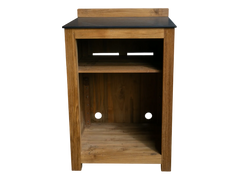 Barletta Teak Kitchen Fridge Unit