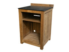 Barletta Teak Kitchen Fridge Unit