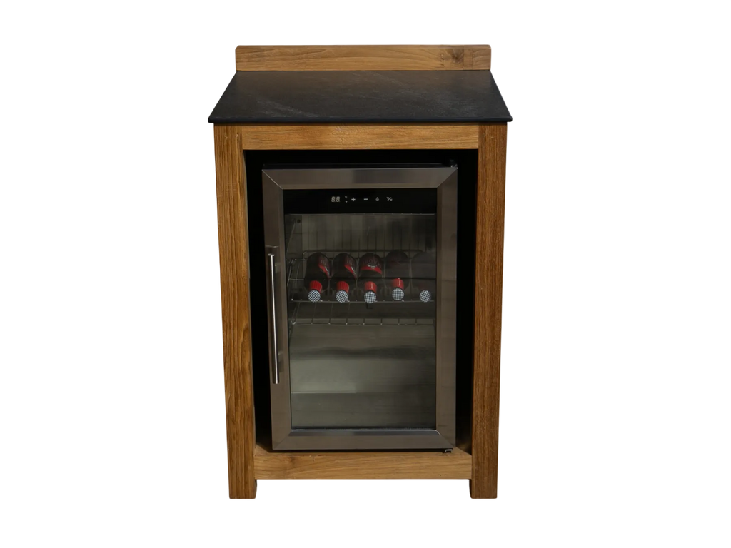 Barletta Teak Kitchen Fridge Unit