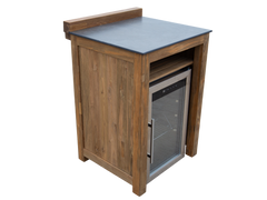 Barletta Teak Kitchen Fridge Unit