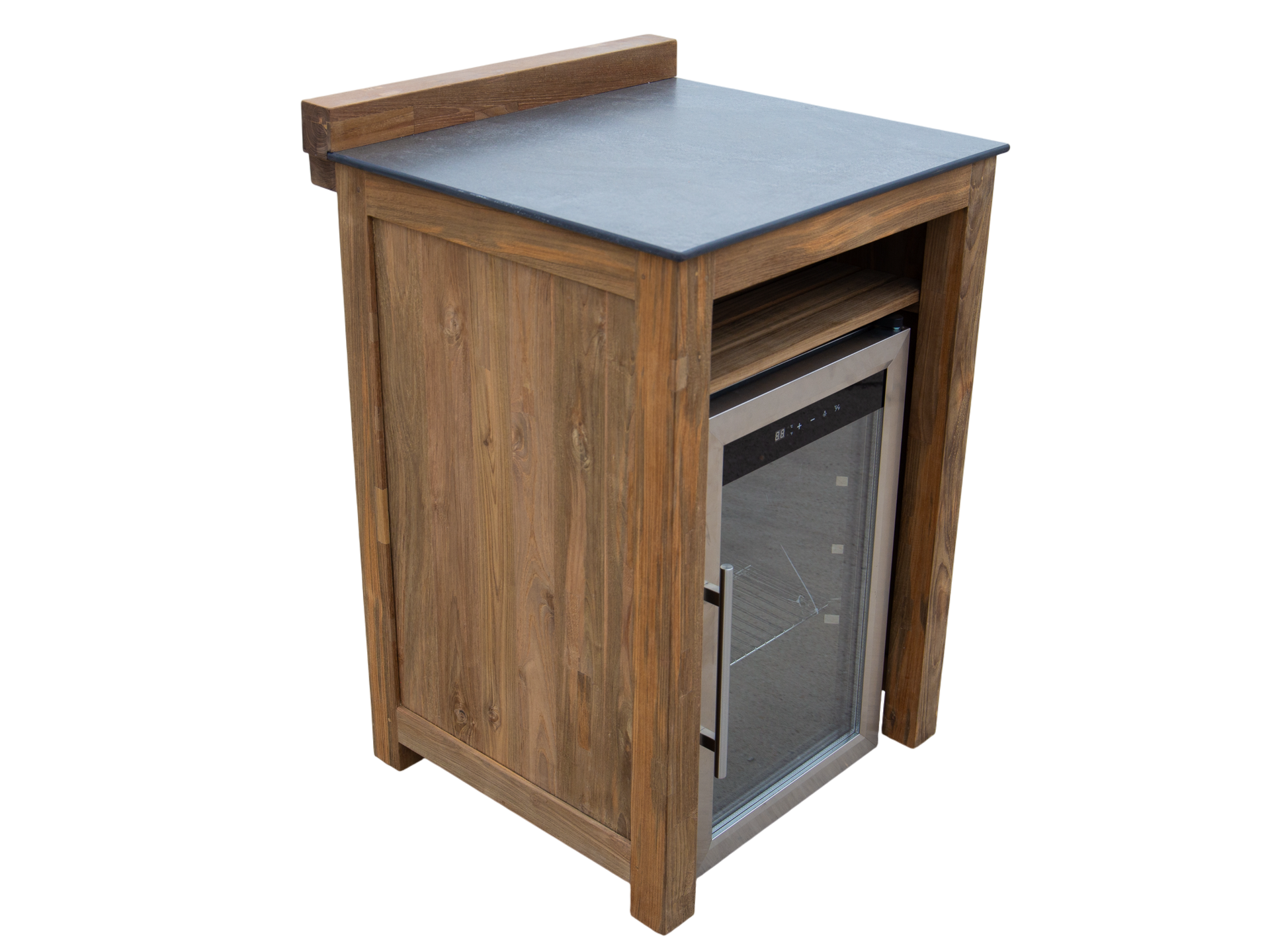 Barletta Teak Kitchen Fridge Unit