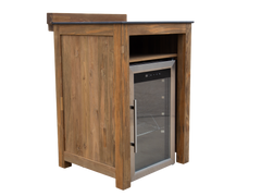 Barletta Teak Kitchen Fridge Unit