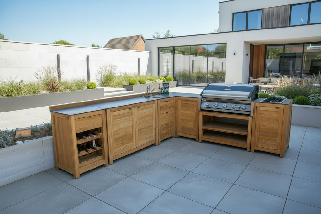 Barletta Teak Outdoor Kitchen Set 1