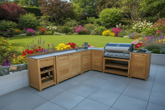 Barletta Teak Outdoor Kitchen Set 1