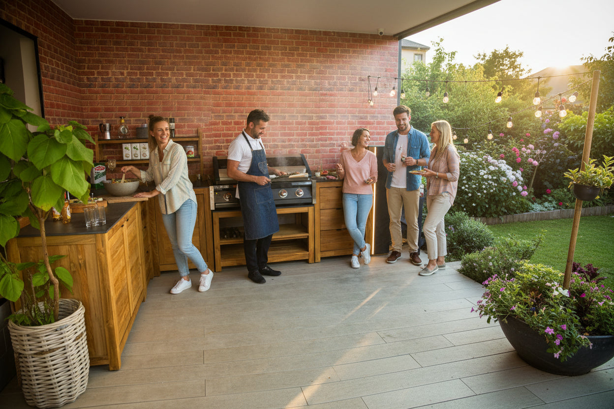 Barletta Teak Outdoor Kitchen Set 2