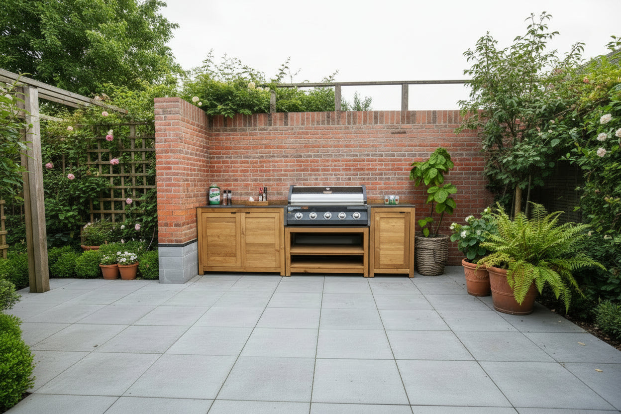 Barletta Teak Outdoor Kitchen Set 3