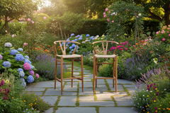 Barletta Teak Bar Stool Set of 2