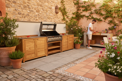 Barletta Teak Outdoor Kitchen Set 6