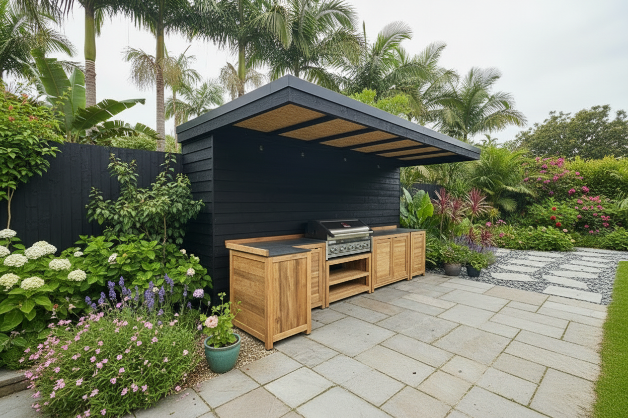 Barletta Teak Outdoor Kitchen Set 5