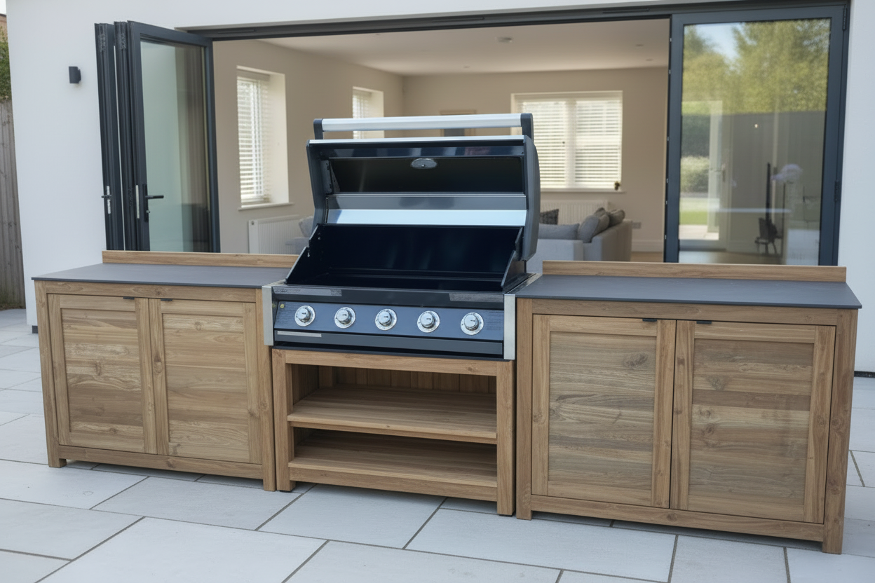 Barletta Teak Outdoor Kitchen Set 6