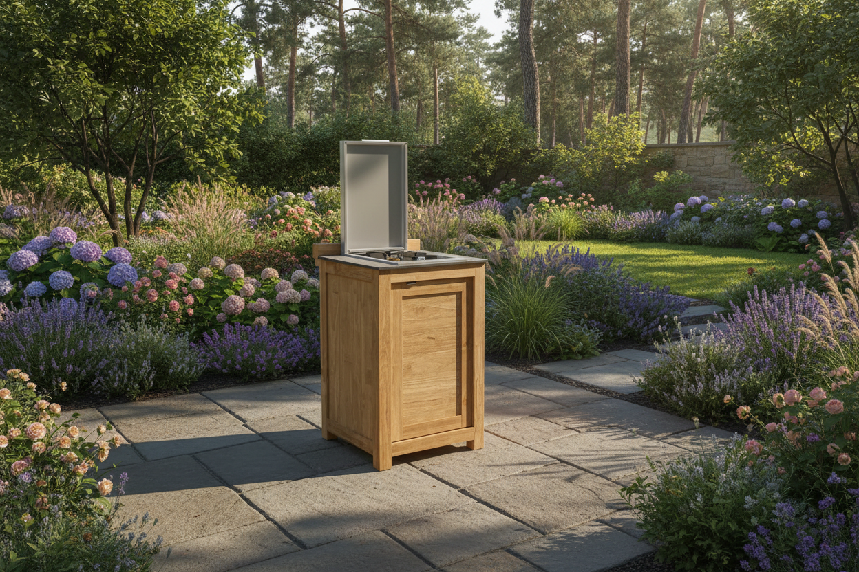 Barletta Teak Kitchen Side Burner Unit