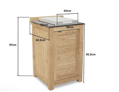 Barletta Teak Kitchen Side Burner Unit