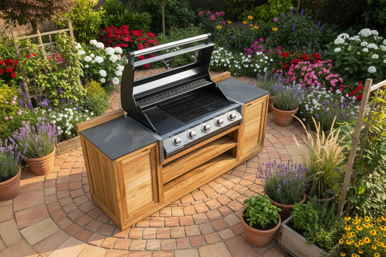 Barletta Barbecue Trolley Weather Cover 205cm x 70cm x 120cm