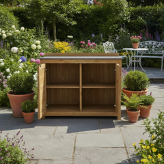 Barletta Teak Kitchen Double Door Unit
