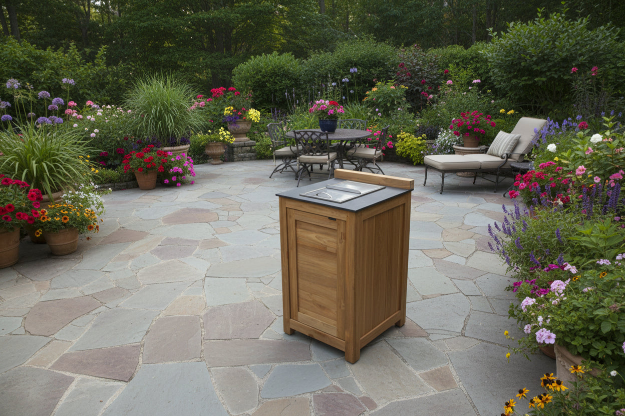 Barletta Teak Kitchen Single 3 Drawer Unit