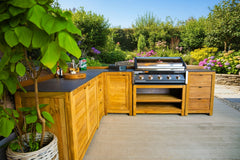 Barletta Teak Outdoor Kitchen Set 2