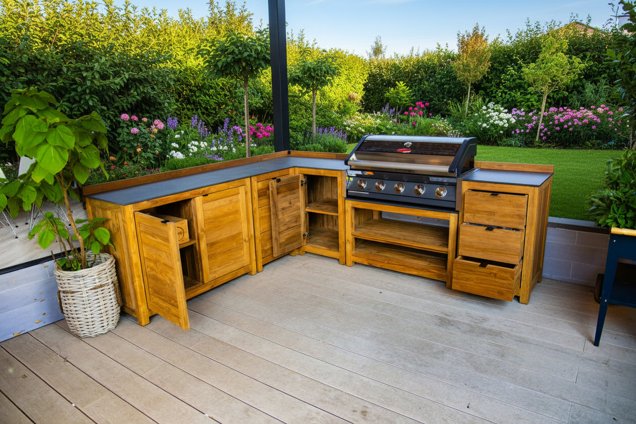 Barletta Teak Outdoor Kitchen Set 2