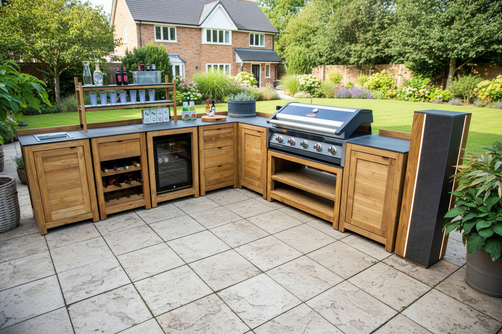 Barletta Teak Outdoor Kitchen Set 4