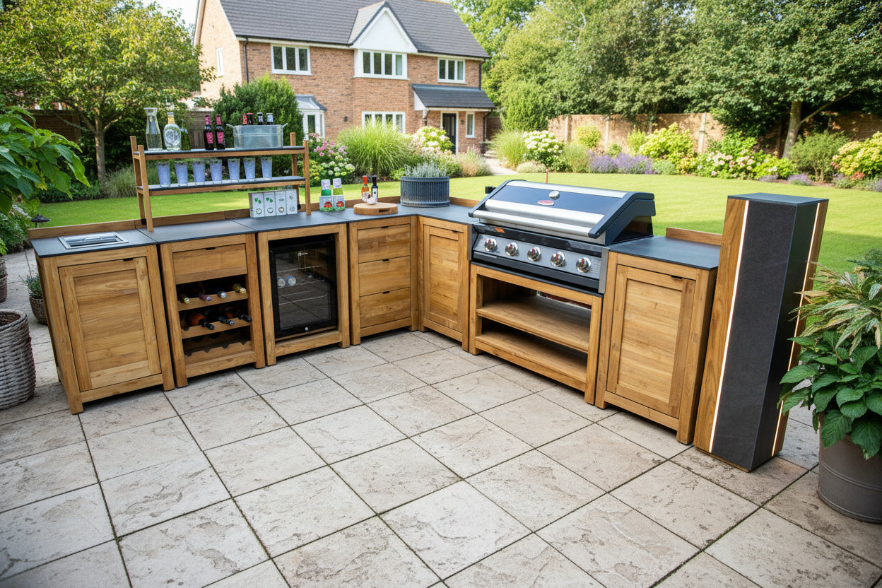 Barletta Teak Outdoor Kitchen Set 4