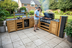 Barletta Teak Outdoor Kitchen Set 4