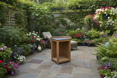 Barletta Teak Kitchen Open Corner Unit