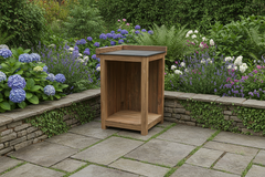 Barletta Teak Kitchen Open Corner Unit