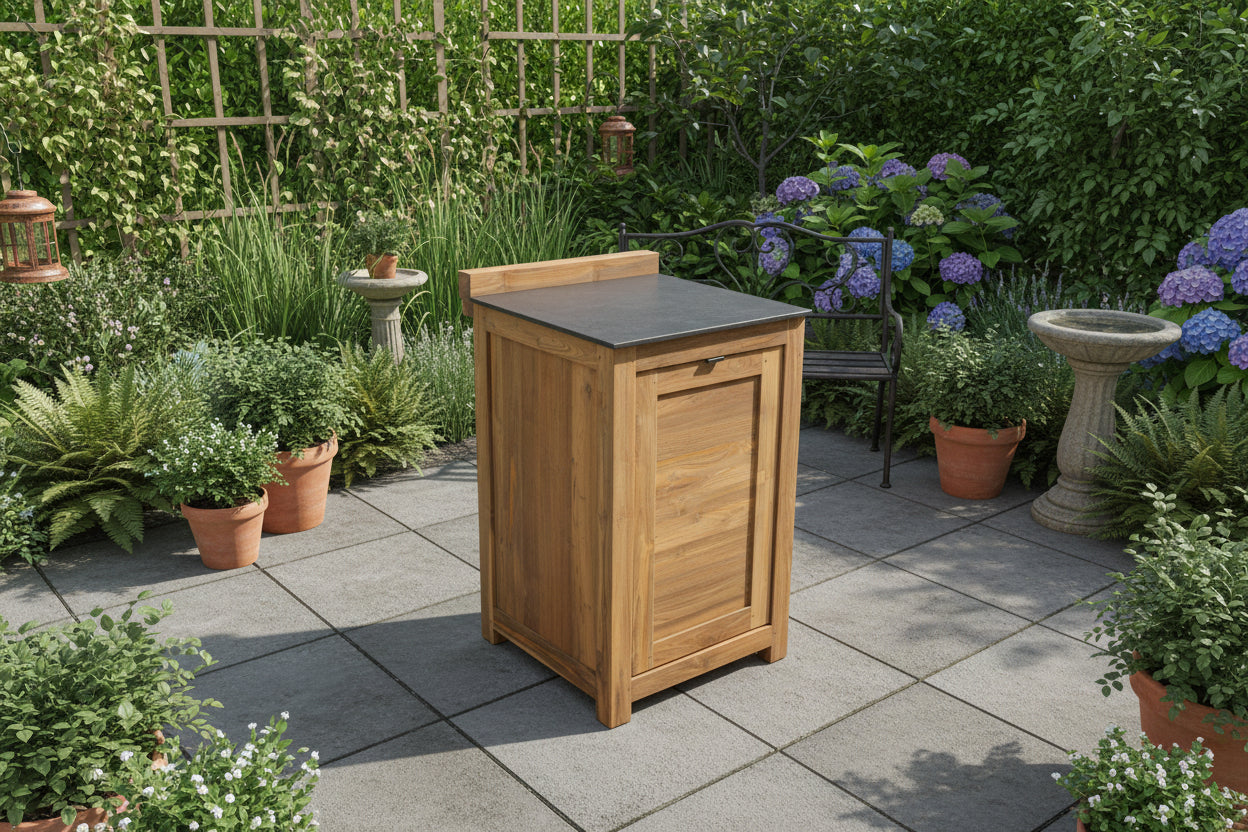 Barletta Teak Kitchen Pull Out Door Unit