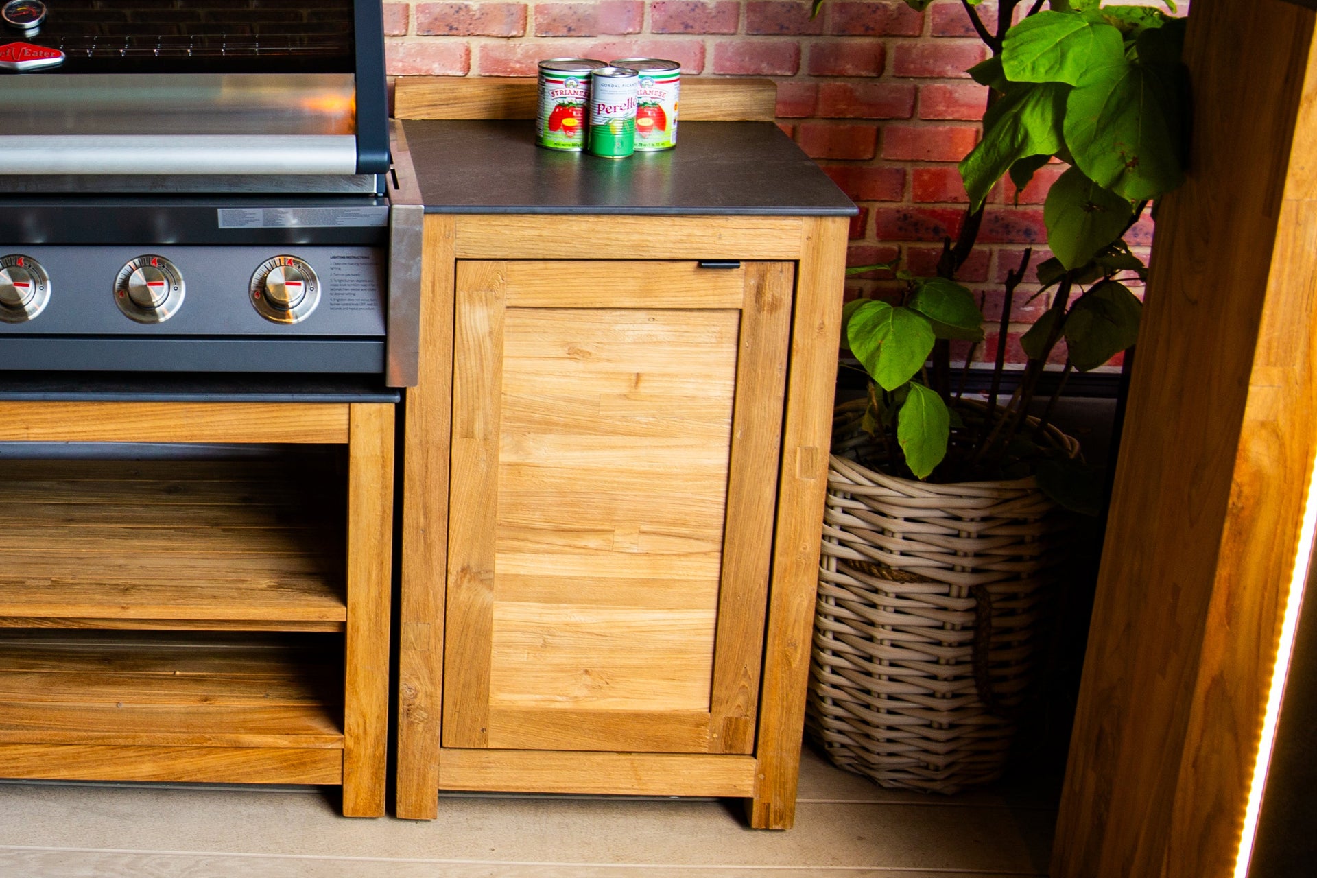 Barletta Teak Kitchen Single Door Unit