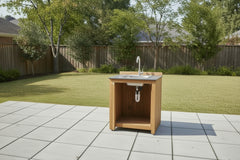 Barletta Teak Kitchen Sink Unit