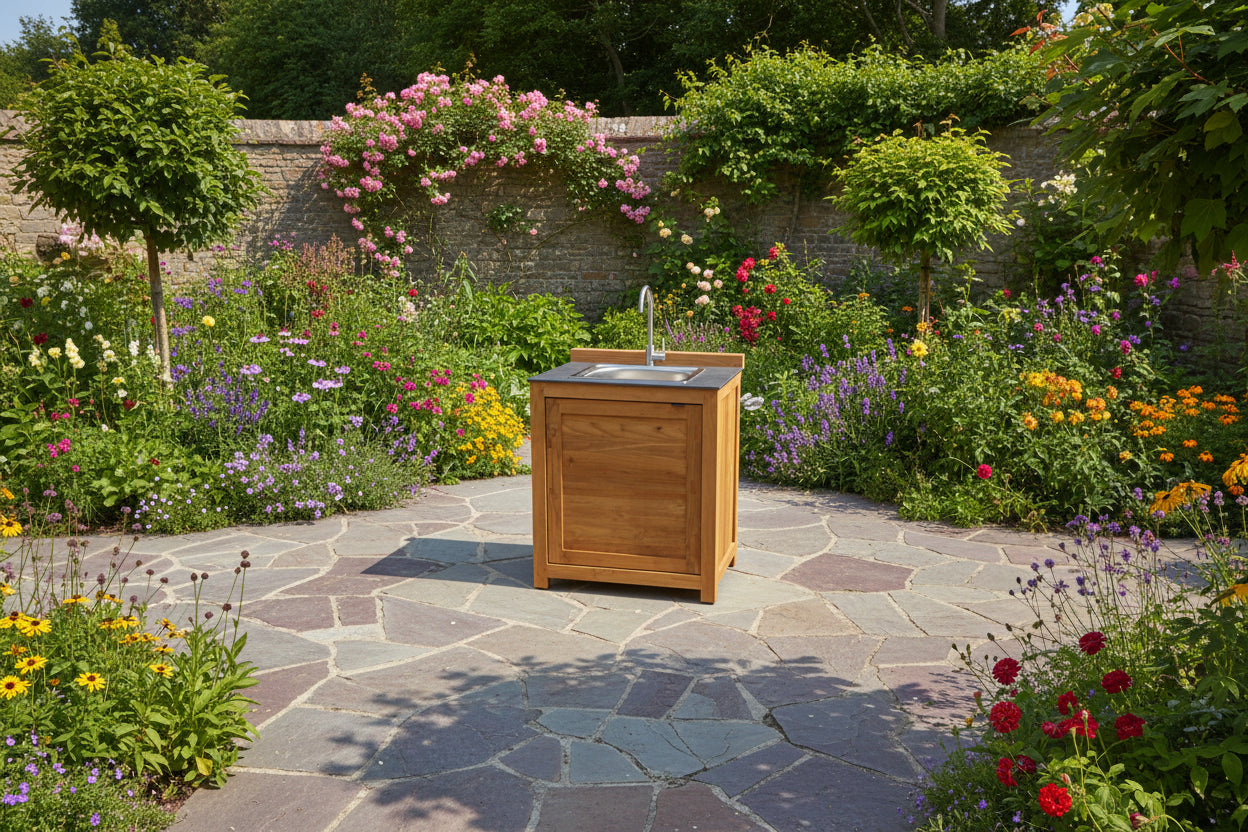 Barletta Teak Kitchen Sink Unit
