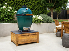 Barletta Teak Kitchen Low Table for Large Green Egg
