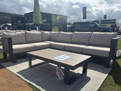 EX DISPLAY Bologna Corner Lounge Set and Coffee Table