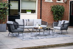 Canberra - 5 Piece Garden Sofa Suite (3 Seater Sofa, 2 x Chairs, Coffee & Side Table)
