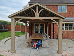 Ex- Display Cotswold 4.2m x 3.6m Wooden Pergola