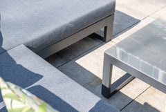Esmee - Outdoor Garden Corner Chaise Sofa & Coffee Table