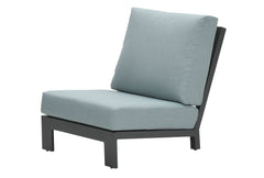 Lincoln Charcoal - Corner Garden Sofa Group with Ottoman