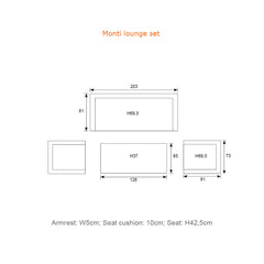 Monti - Lounge Suite with Coffee Table