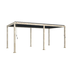 Tivoli 6m x 3m Wood Effect Free Standing Pergola