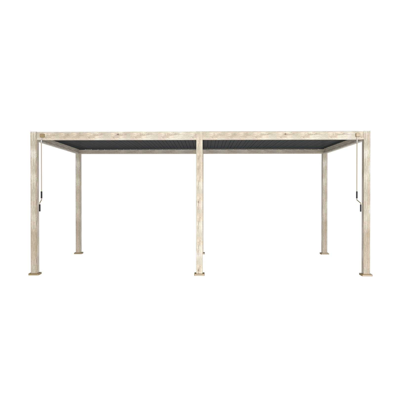 Tivoli 7.2m x 3.6m Wood Effect Free Standing Pergola