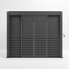 Tivoli 3m x 3m Grey Frame Wall Mounted Pergola