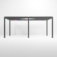 Tivoli E-LED 6m x 3m Grey Frame Free Standing Pergola